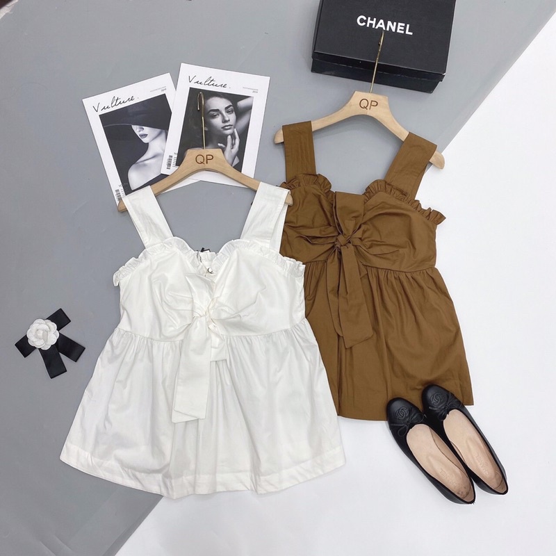 váy sát lách ngực kết nơ bèo