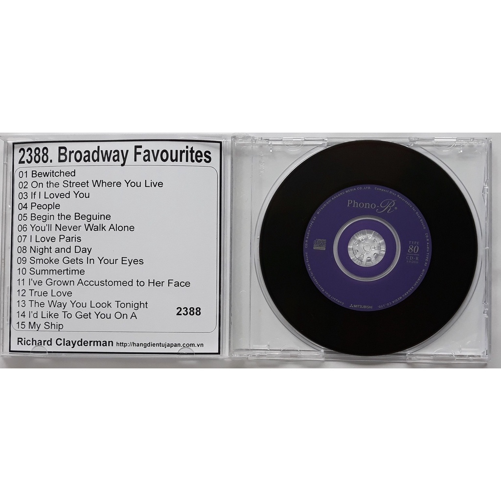 Bộ 4 CD nhạc hòa tấu Richard Clayderman