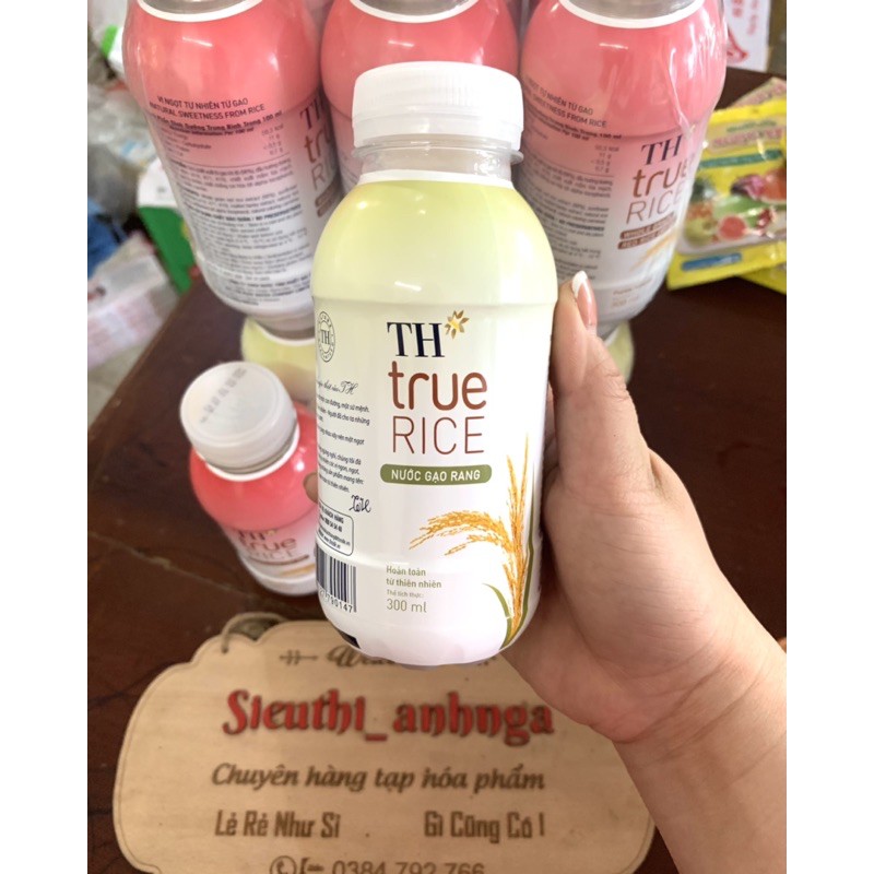 Nước Gạo Rang/Gạo Lứt Đỏ TH True Rice Chai 300ml