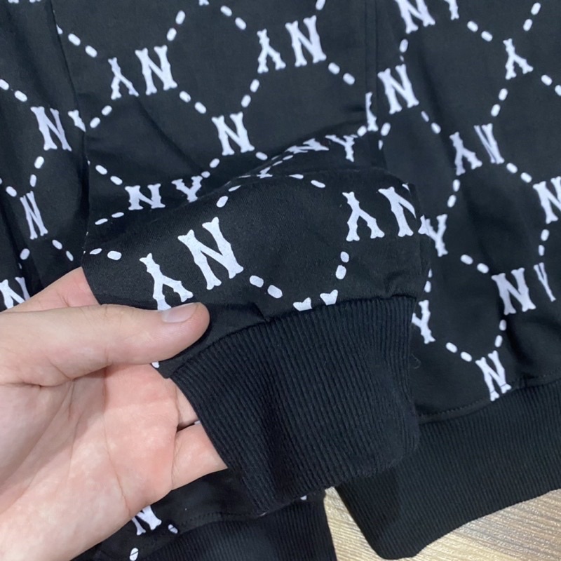 Áo nỉ sweater NY MLB diamond monogram thêu tay dài cổ tròn | BigBuy360 - bigbuy360.vn