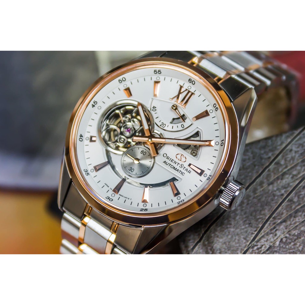Đồng hồ nam chính hãng Orient Star SDK05001W0 - Máy Automatic cơ - Kính Sapphire nguyên khối phủ chống lóa