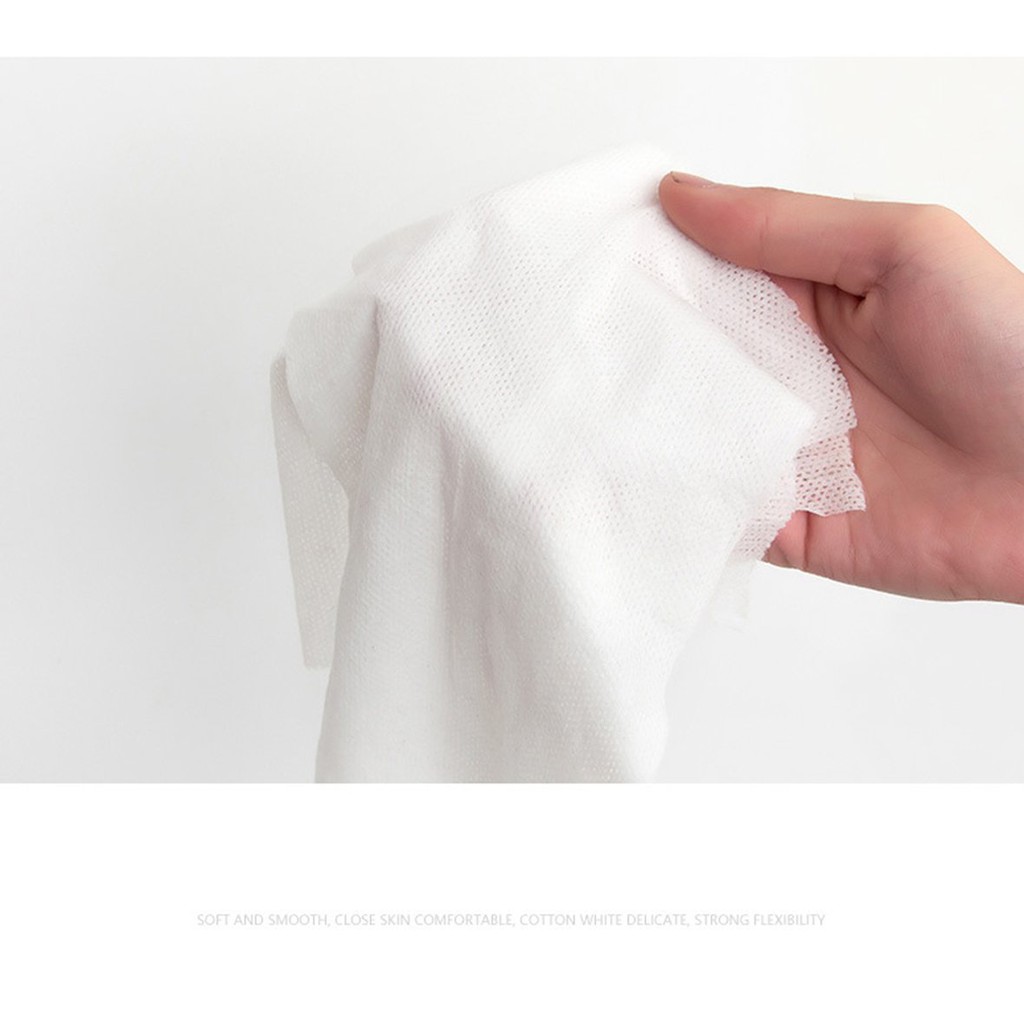 Bộ 50 khăn giấy nén lau mặt sử dụng một lần tiện lợi khi đi du lịch ngoài trời