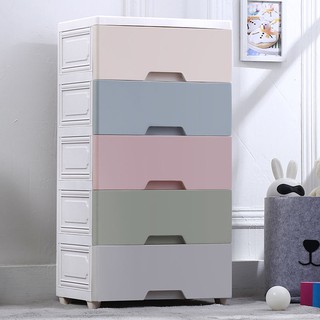 ↂ✘Tủ đựng đồ, đồ đa chức năng, quần áo trẻ em kiểu ngăn kéo dày, em, gia dụng 5 lớp <