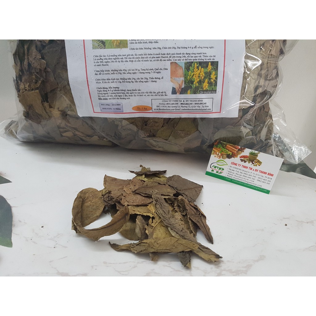 Lá Muồng Trâu Khô 100g - Hàng Công Ty Đạt Chất Lượng