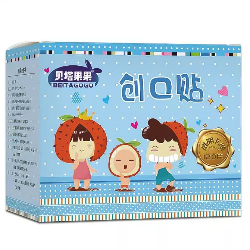 _ Hộp 120 Chiếc Băng Gâu Trong Suốt Dễ Thương _ Urgo Cute