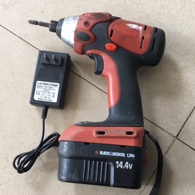 Máy bắn vít Black & decker 14.4vol, đã lên pin lion mới dl 4Ah