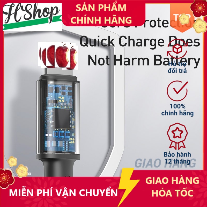 [PD 20W]Dây cáp sạc/đồng bộ dữ liệu PD 20W cổng USB C to cho IP11 Pro - [HSHOP]