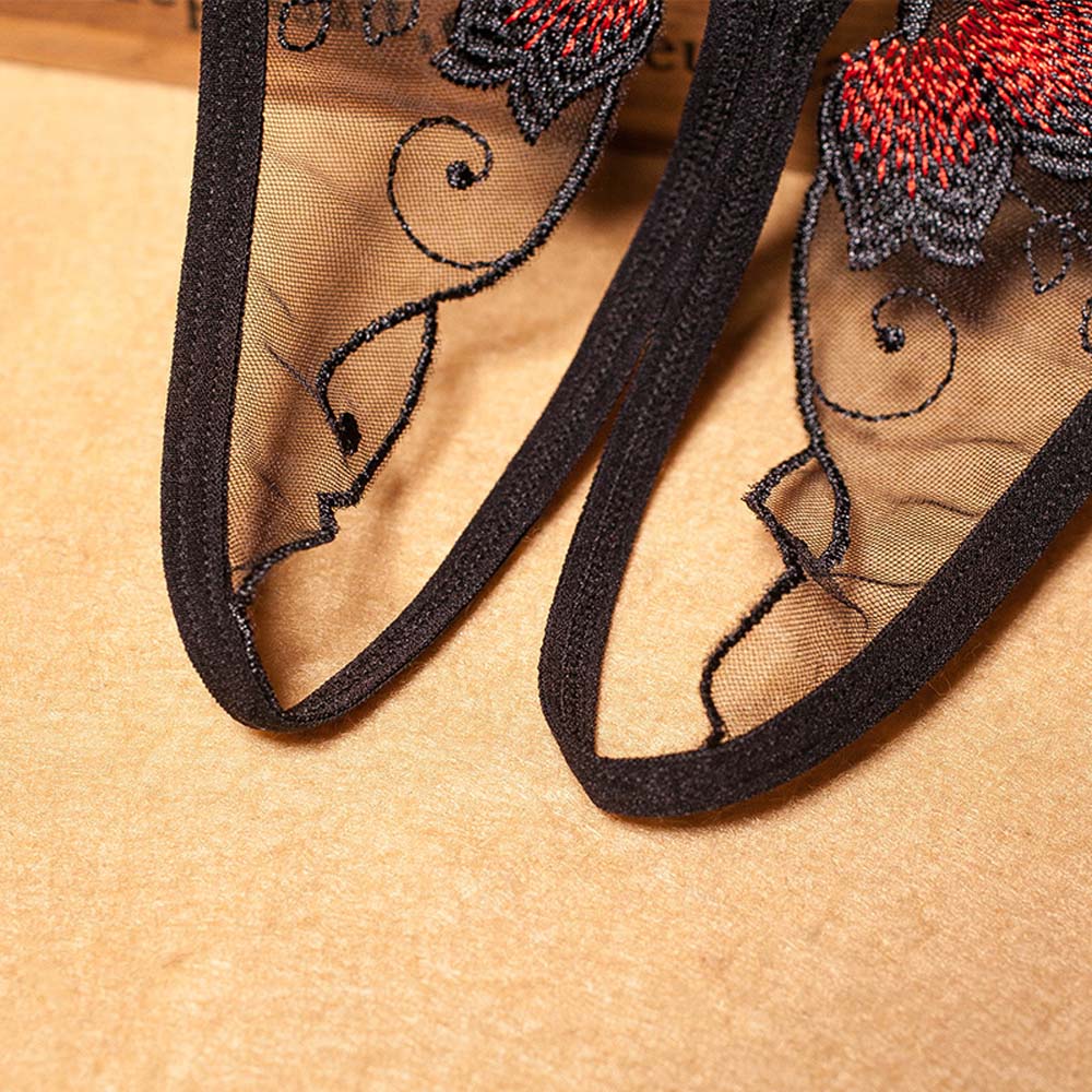 Quần lót lưới nylon xuyên thấu gợi cảm cho nữ