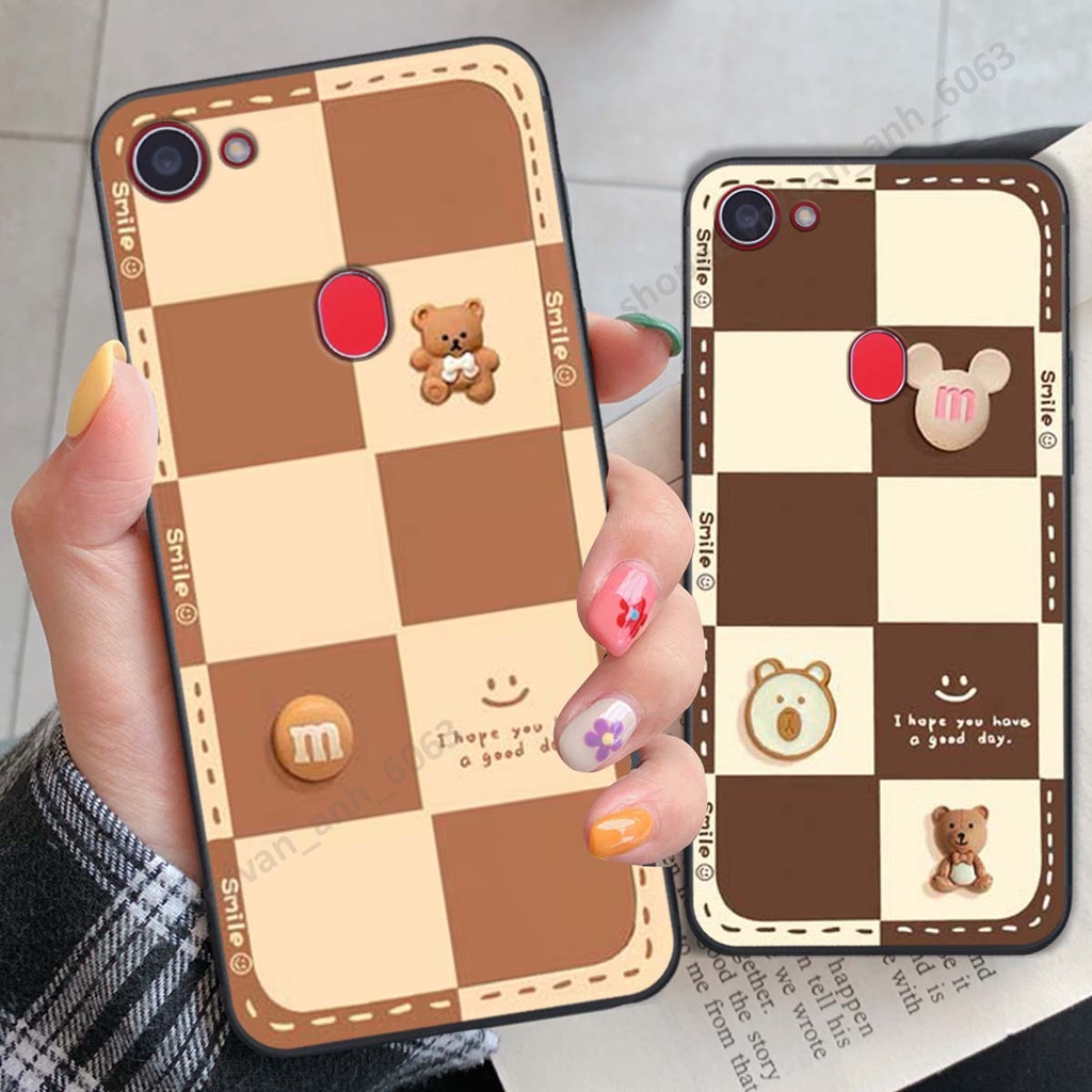 Ốp lưng Oppo F5 / F5 Youth / F7 hình gấu, kẹo dễ thương siêu cute