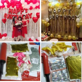 Set trang trí sinh nhật đơn giản