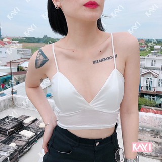 Áo bra phi lụa - a189