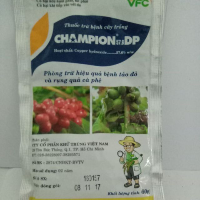 Thuốc trừ nấm gốc đồng Champion