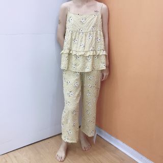 Bộ hai dây mặc nhà chất đũi