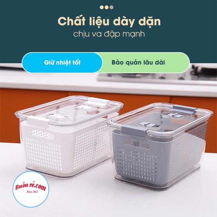 Hộp đựng thực phẩm 2 lớp có nắp khóa hokori 6588+6589