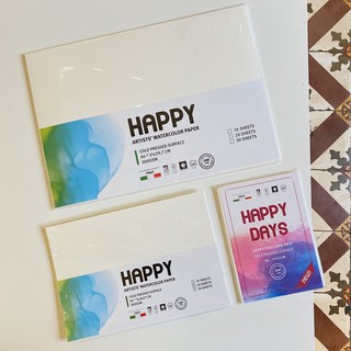 Giấy Happy 300 GSM vẽ màu nước, màu gouache