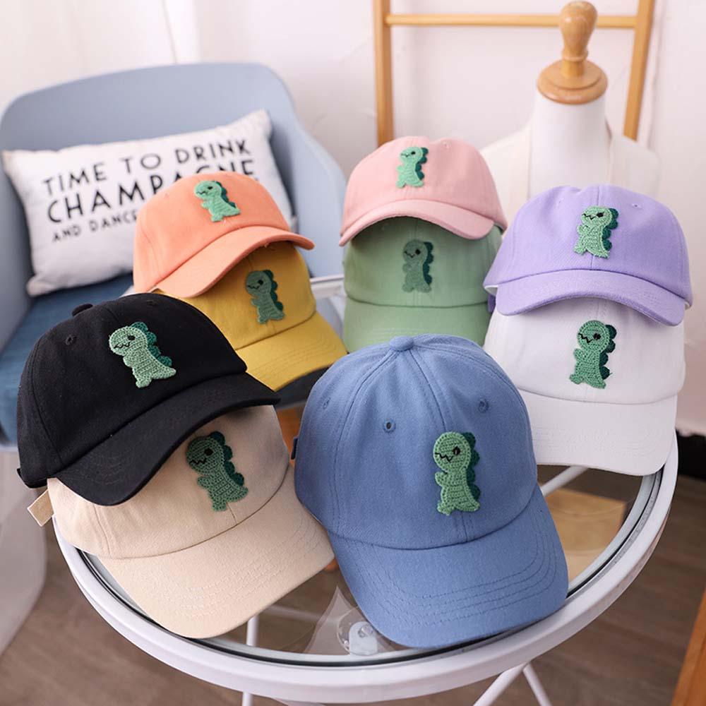 Mũ Lưỡi Trai Hình Khủng Long Chất Liệu Cotton Mềm Mại Cho Bé