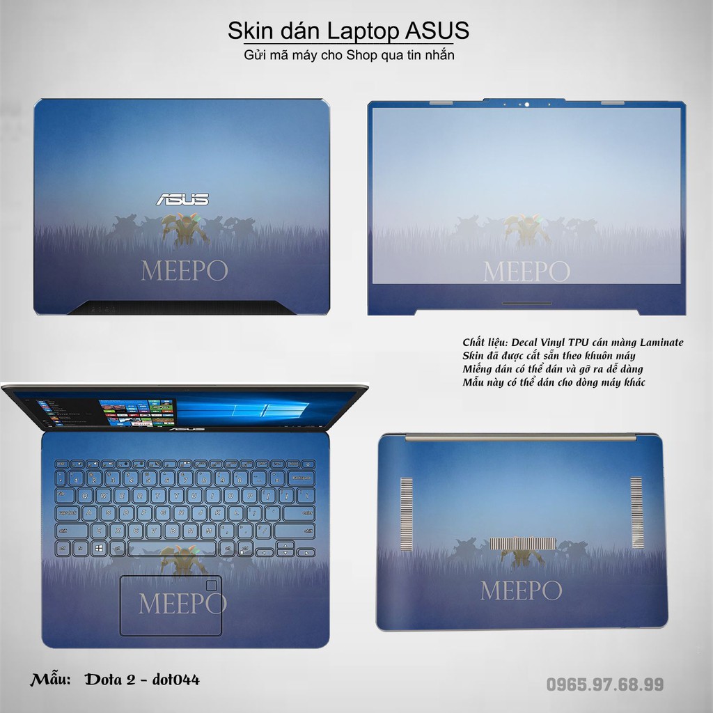 Skin dán Laptop Asus in hình Dota 2 _nhiều mẫu 8 (inbox mã máy cho Shop)