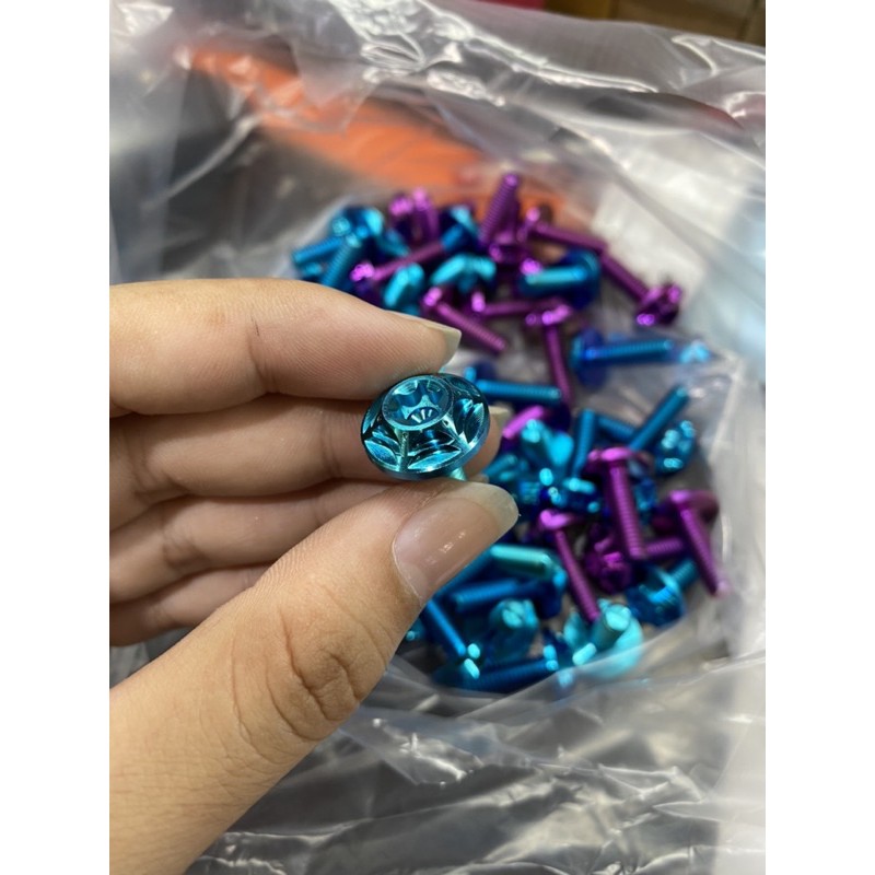 Ốc 6ly2 đầu Salaya màu GR5