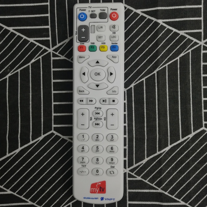 Điều Khiển Đầu Thu tivi  VNPT  MyTV ZTE loại pin nhỏ