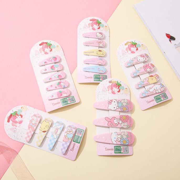 Kẹp tóc hình Hello Kitty LTS Pompurin Cinnamoroll