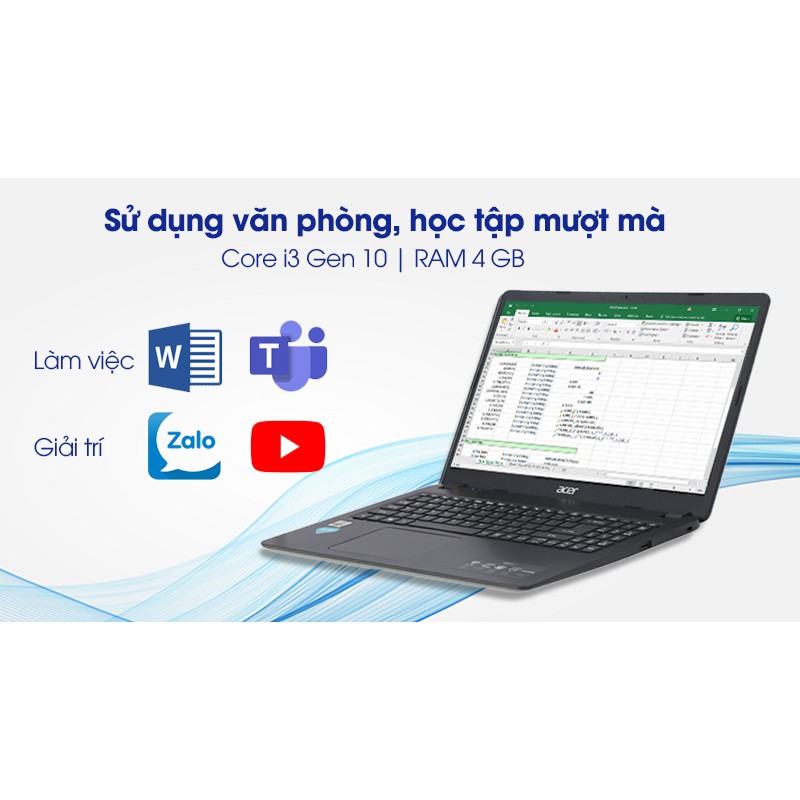 Laptop Acer Aspire A315 56 308N i3 1005G1/4GB/256GB/Win10 (NX.HS5SV.00C) | WebRaoVat - webraovat.net.vn