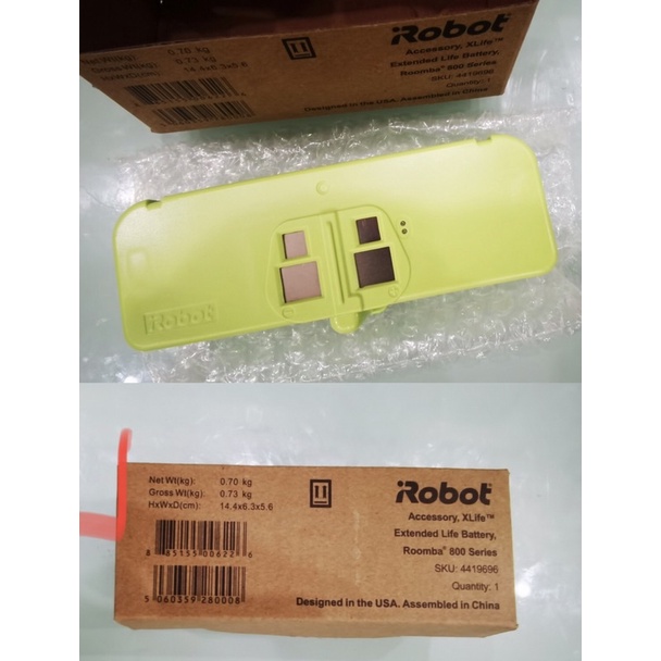 Pin thay thế cho irobot roomba 805-860-890