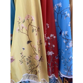 vải tơ ánh may áo- váy