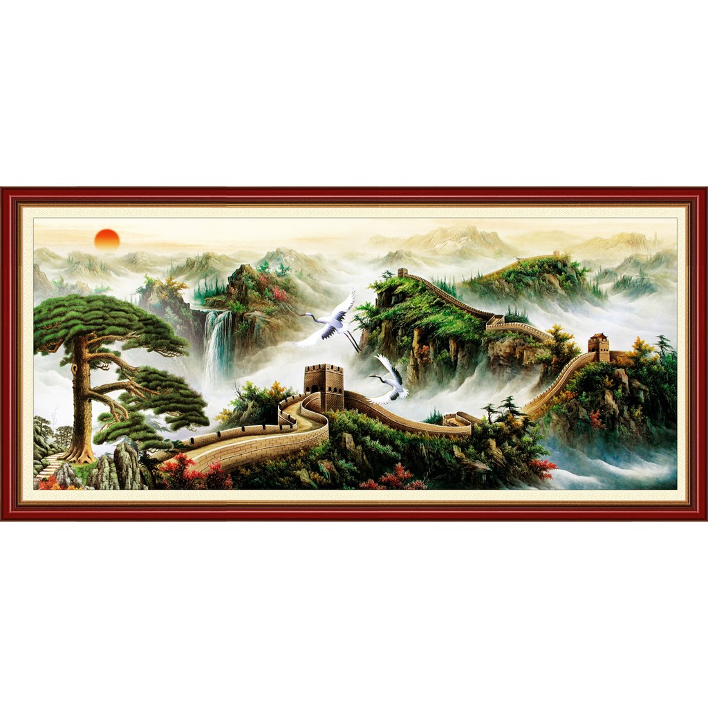 Tranh dán tường VTC Vạn Lý Trường Thành LunaTM-0012 kim sa