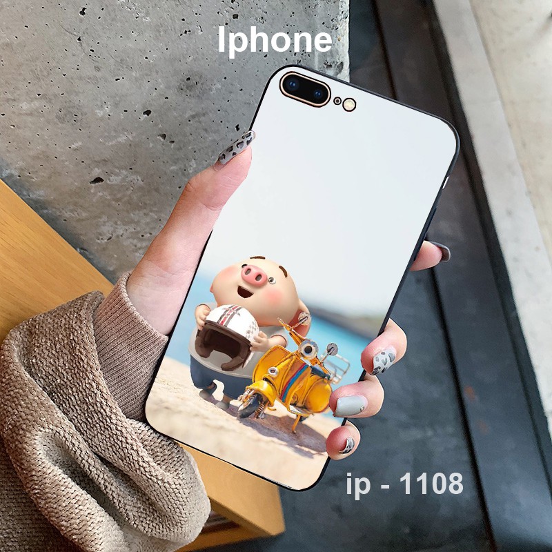 Ốp Iphone Ốp Bộ Hình Con Heo In 3D cực đẹp