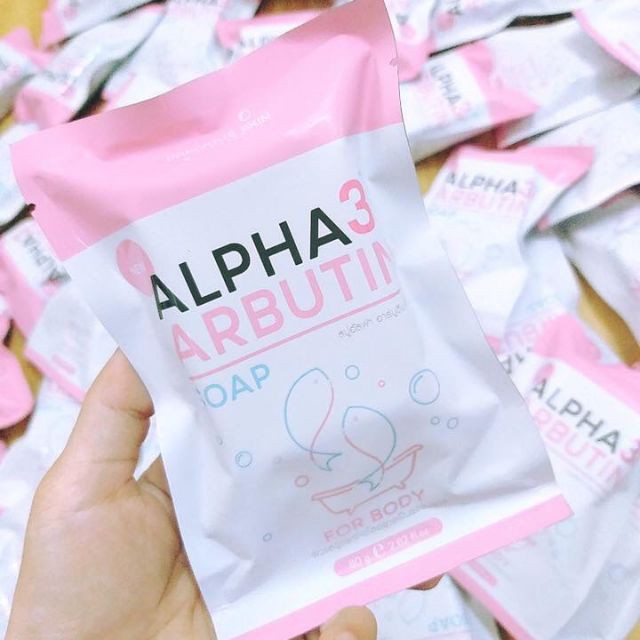 Soap Xà Phòng Tắm Trắng Da Body ALPHA ARBUTIN 3+ Plus 80g - Thái Lan