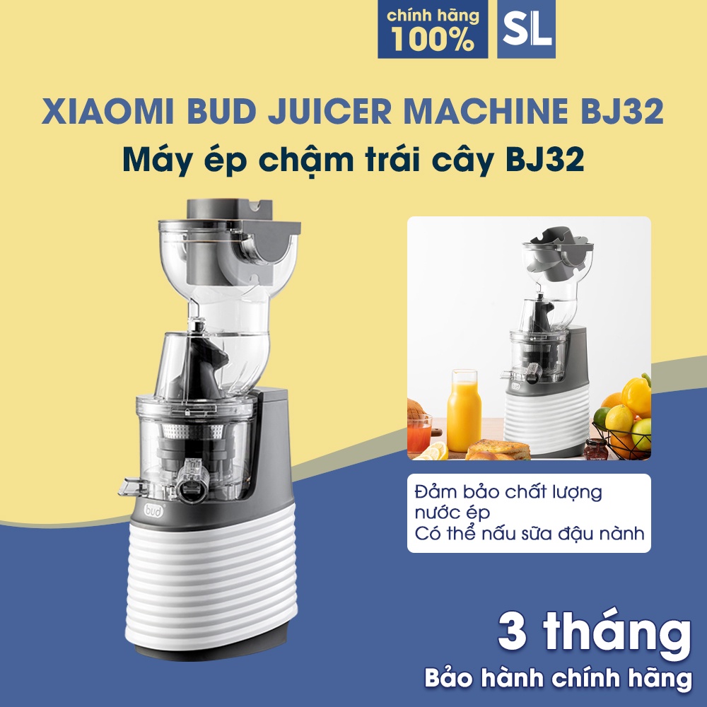 Máy ép chậm đa năng-Máy ép chậm trái cây hoa quả rau củ Xiaomi BUD BJ 32