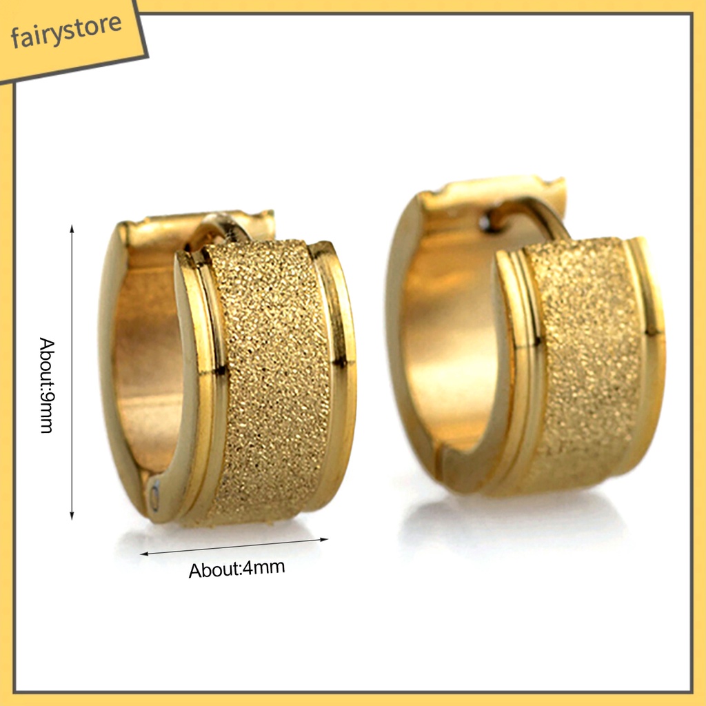 Bộ F1 Đôi Bông Tai Bằng Thép Titan Dành Cho Nam Và Nữ