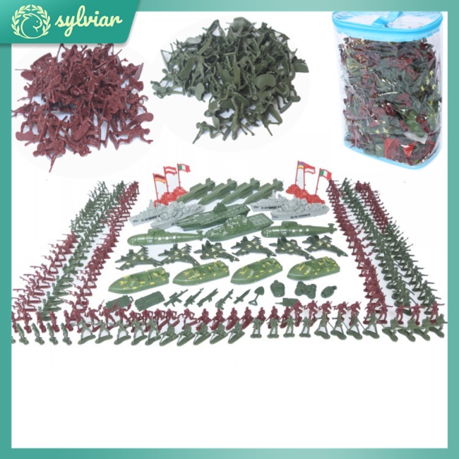 Bộ 337 Mô Hình Người Lính Bằng Nhựa Dùng Trang Trí