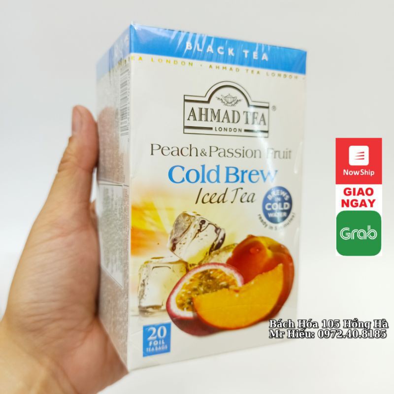 [T8/2024] Trà Ahmad Tea pha lạnh Cold Brew Peach &amp; Passion Fruit