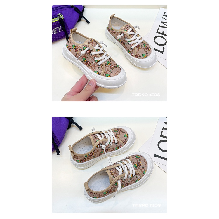 Giày AMILA vải canvas đế mềm thoáng khí phong cách phương Tây thời trang mùa thu cho trẻ em