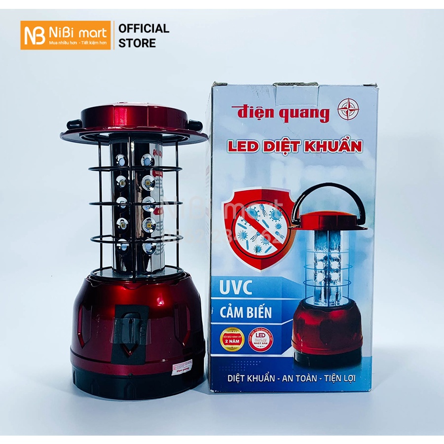 Đèn LED diệt khuẩn Điện Quang PRL01 06UVC ( 6W, tia UVC, để bàn, an toàn, tiện lợi )