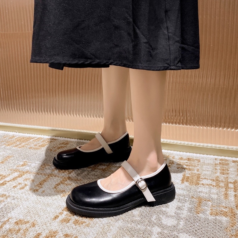Giày Mary jane 313-3 QCCC đế 3.5cm [ Wood shoes ]