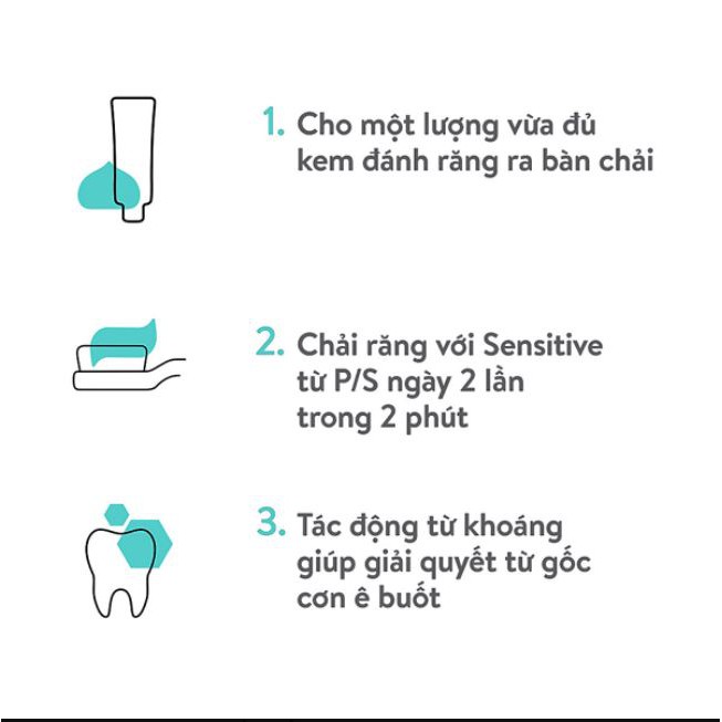 Kem Đánh Răng P/S Sensitive Expert Mineral Original 100g - Giảm Ê Buốt