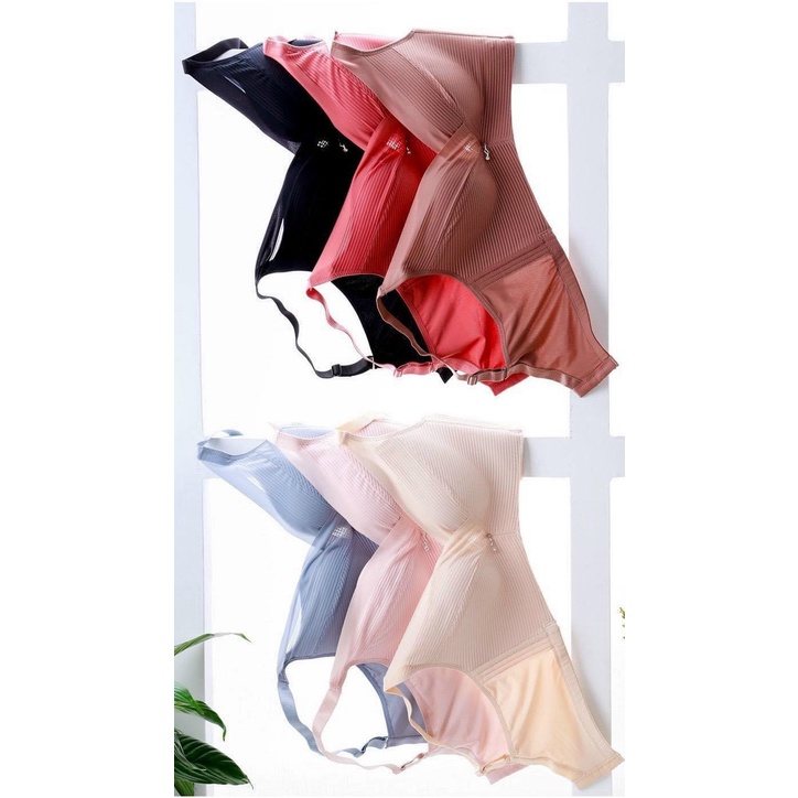 Áo lót nữ, AL402 áo ngực bản to không gọng chống chảy xệ phối voan đẹp