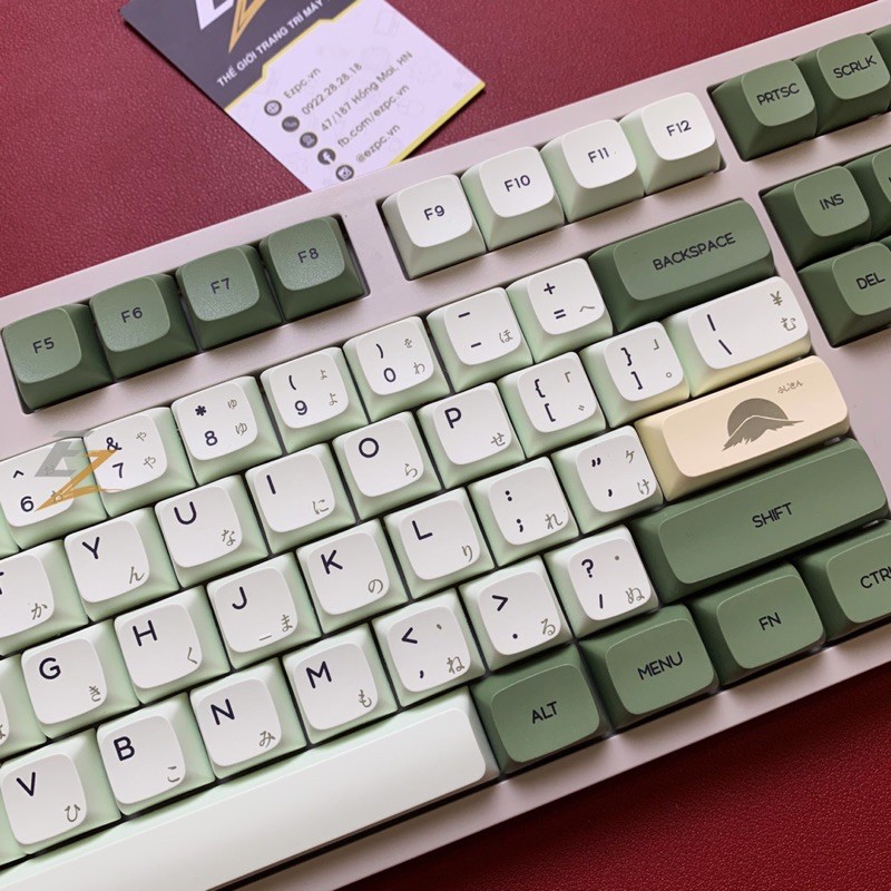 Bộ Keycap Matcha XDA Dye_Sub 124 Chuyên Dùng Cho Bàn Phím Cơ