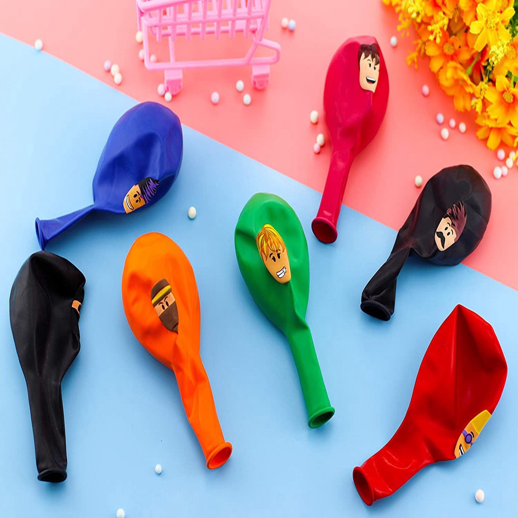 Roblox Theme Party Decoration Kids Boys Birthday Party Supplies Decor Costume Banner Balloon Cake Topper