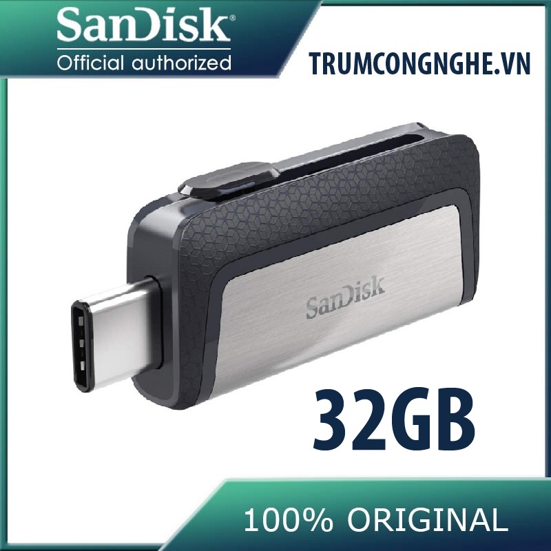 USB OTG Sandisk Ultra Dual Type-C 3.1 32GB 150MB/S (Bạc)