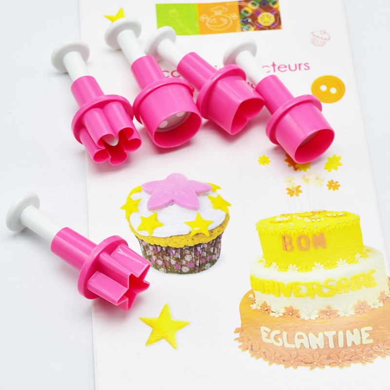 Set 5 Khuôn Cắt Trang Trí Bánh Xinh Xắn