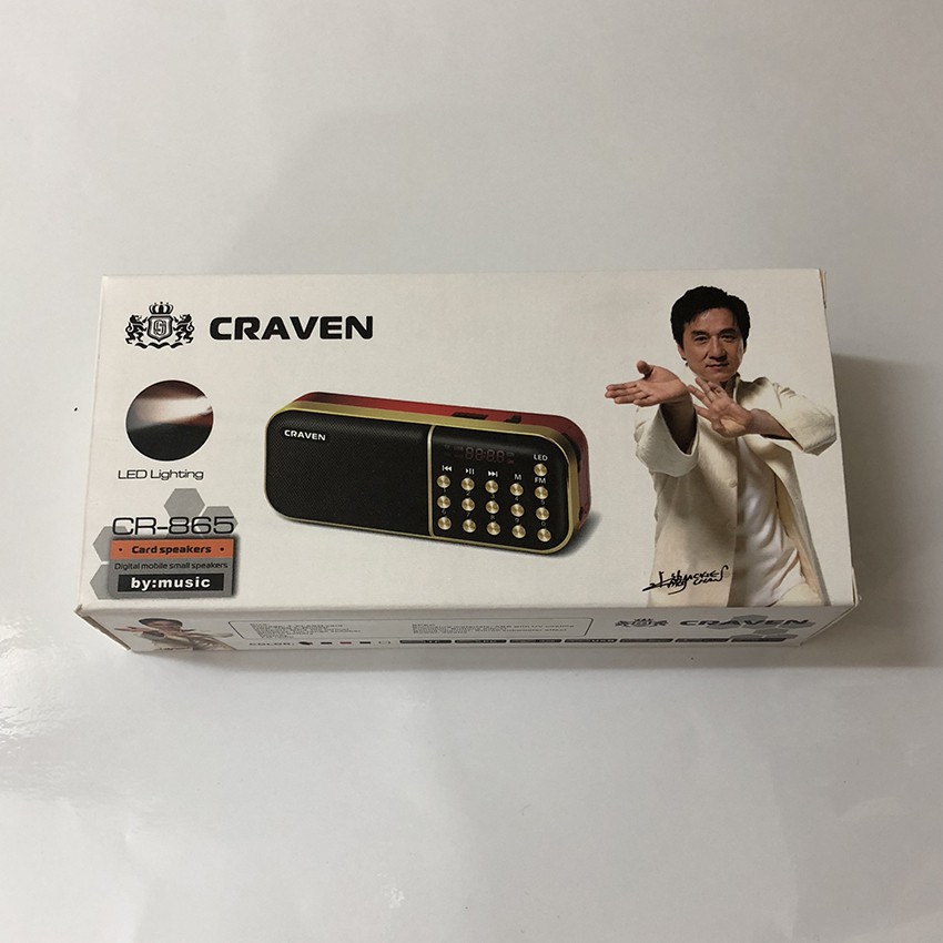 Loa usb,thẻ nhớ,FM Craven CR-865 có đèn pin siêu sáng