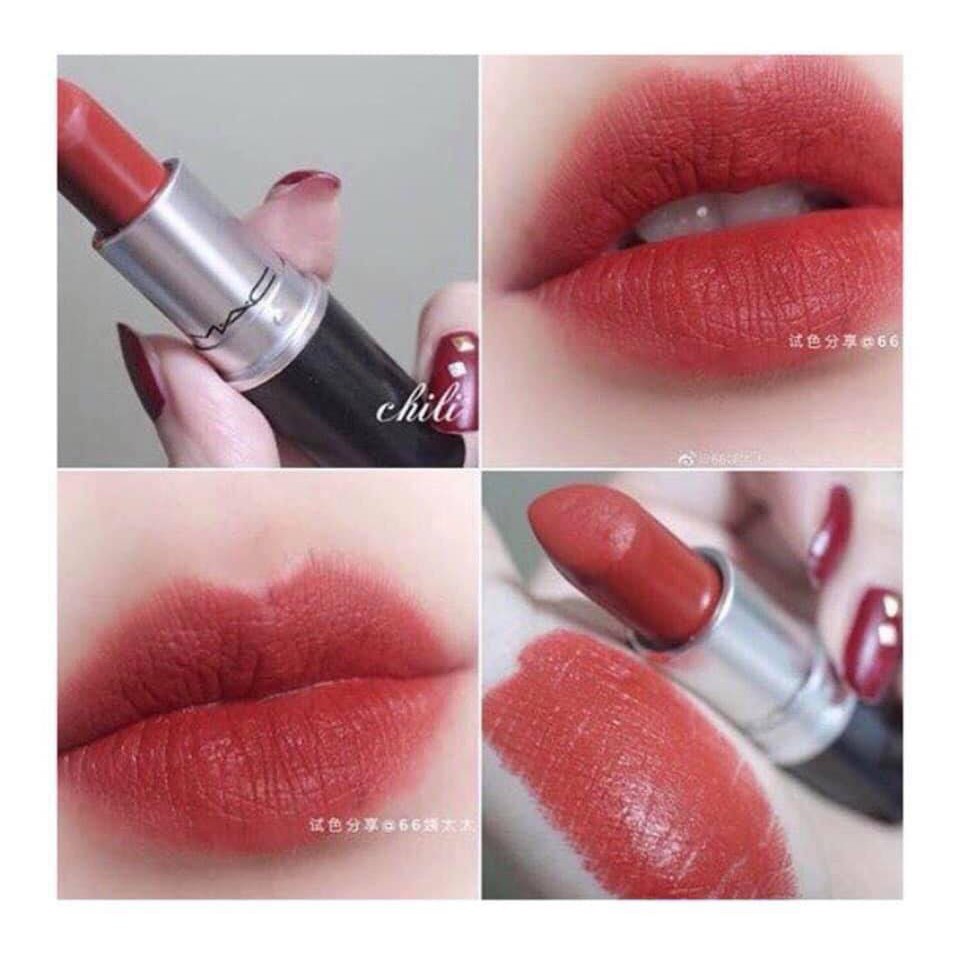 [Mã Giảm] Son Thỏi Lì MAC Mini Chili/ Dubonnet/ Rubywoo/ Diva/ Marrakesh Chất Son Mềm Mịn, Hương Thơm Vani Dịu Nhẹ