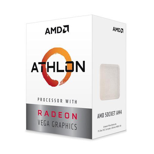 Bộ VXL CPU AMD Athlon 3000G (2C/4T, 3.5 GHz, 4MB) - AM4 - Hàng Chính Hãng