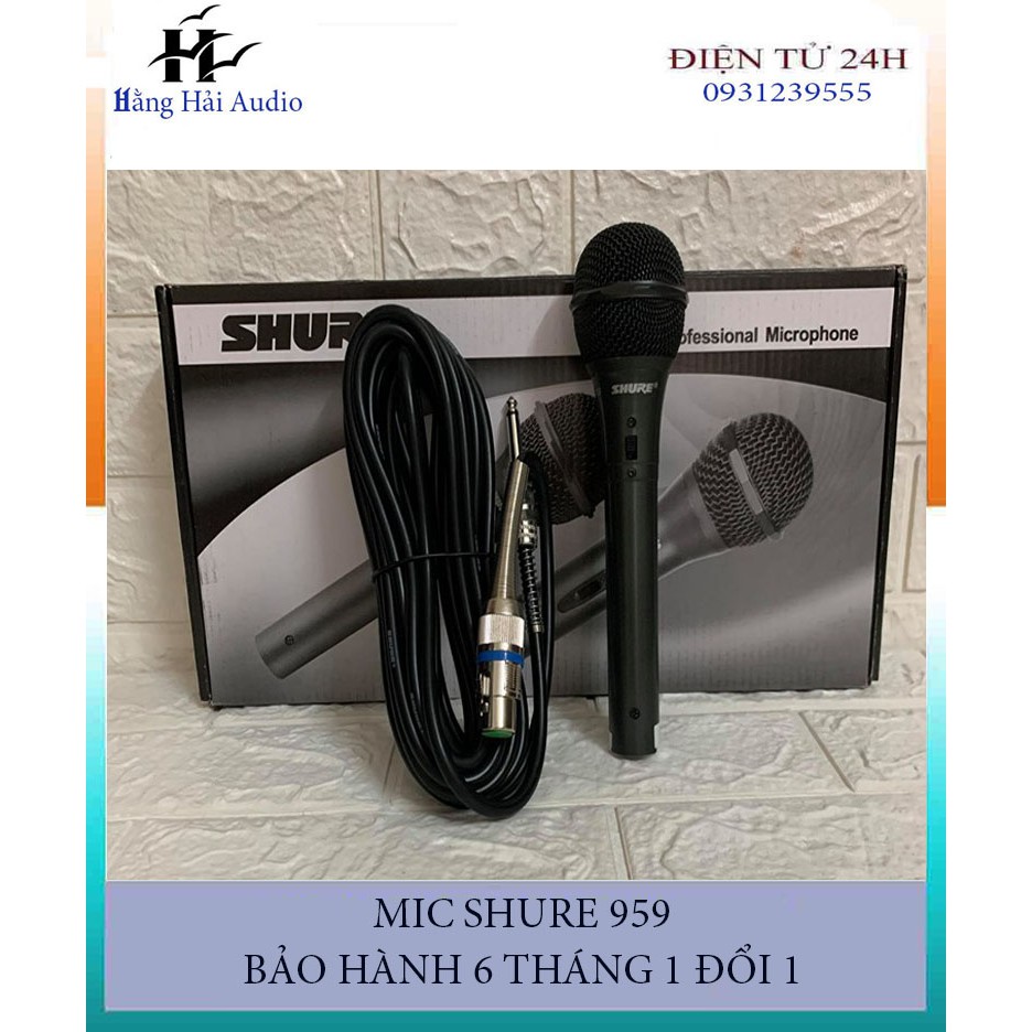 MICRO KARAOKE SHURE 959 DÂY DÀI 5M