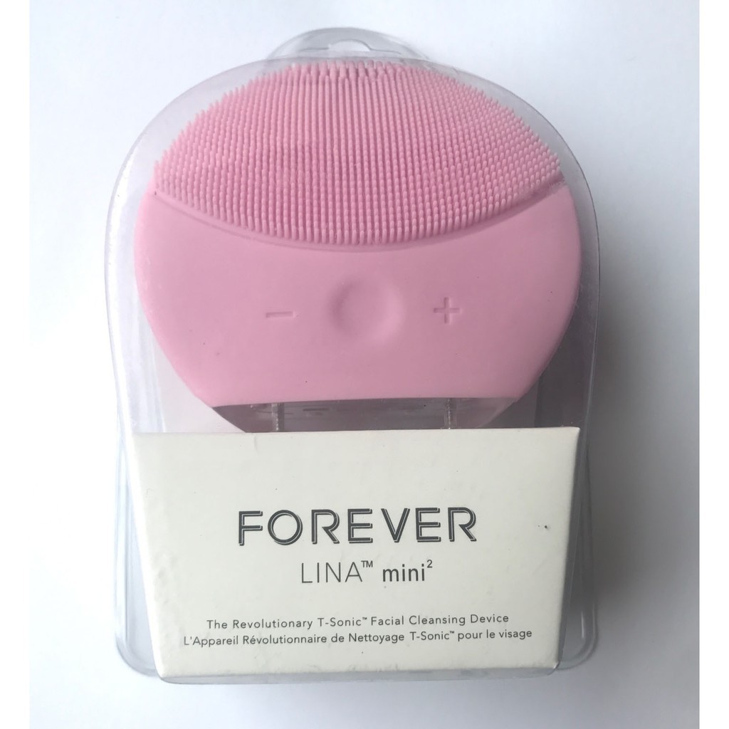 {tặng cáp sạc} Máy Rửa Mặt Mini Forever - Chất Liệu Silicon, Rung Tạo Bọt, Massage Thư Giãn Da Mặt