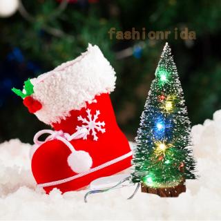 Cây Thông Giáng Sinh Mini 15cm Có Đèn Led