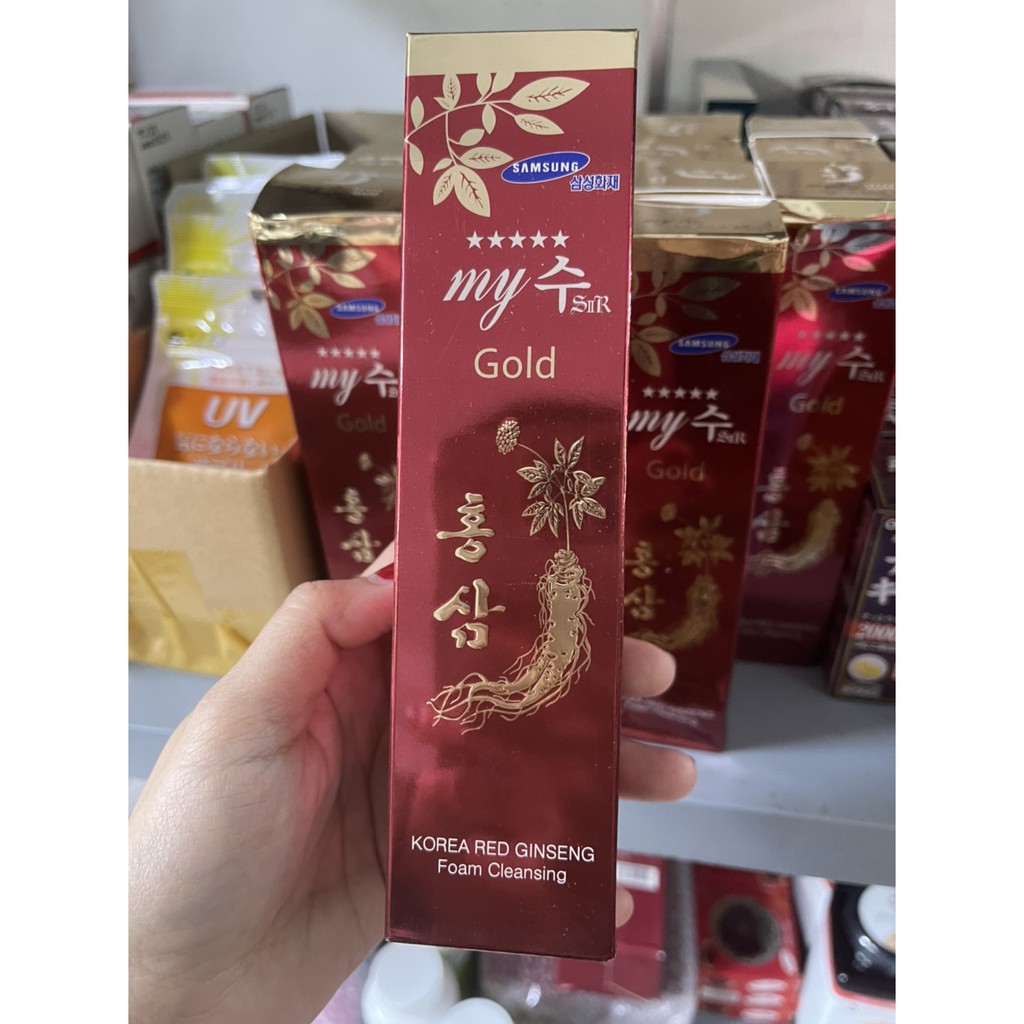Sữa Rửa Mặt Hồng Sâm My Gold Hàn Quốc 130ml